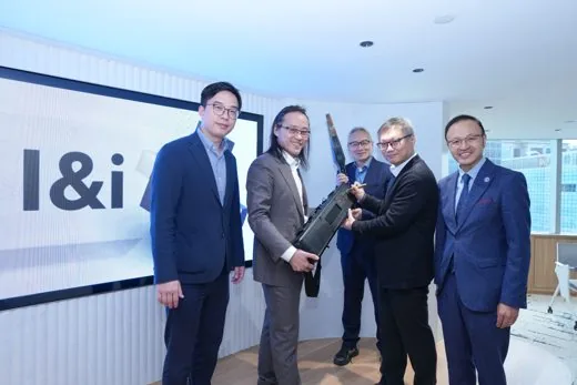 Five delegates passing the ECI digital-innovation torch