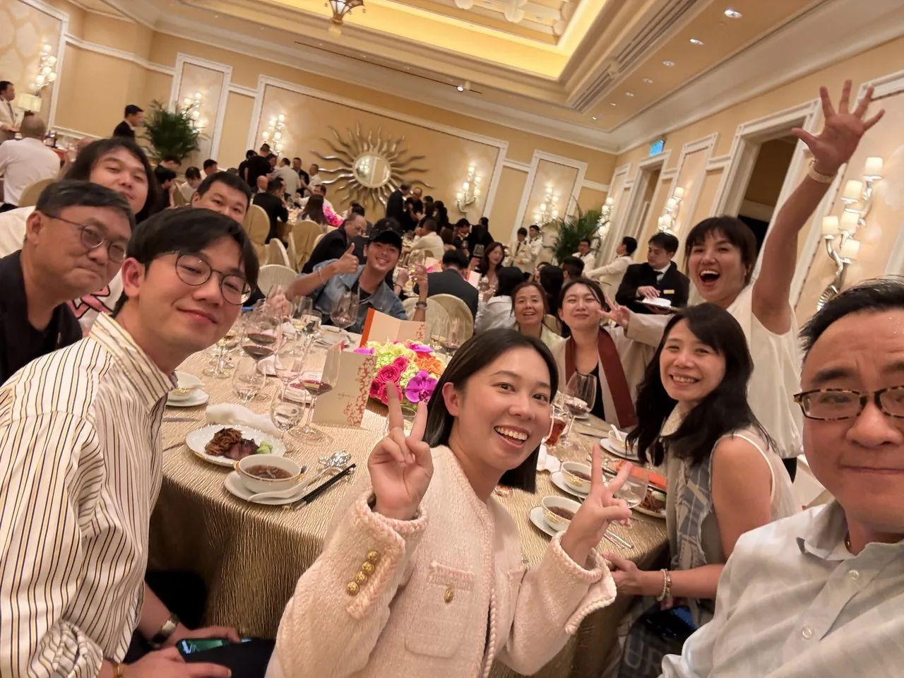 Self-media partners at the welcome dinner of the First Global Chinese Influencer Festival, Macao, August 2026